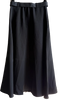 United Tokyo Japan. Base Black Polyester Blend A-Line Maxi Skirt