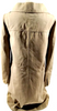 PRADA ITALY. Light Brown Nylon, Cotton, Polyurethane Long Coat