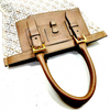 LOEWE Madrid. Brown Logo Anagram Logo and Brown Leahter Shoulderbag / Handbag