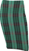 JEAN PAUL GAULTIER PARIS. Vintage Green Plaid Stretch Knit Pencil Skirt