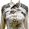 Hermes Paris. Vintage Silk, Cotton, Printed Multi-Color Top