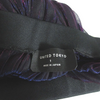 UNITED TOKYO. JAPAN. Black/Eggplant Easy-Waist Shiny Pleated Skirt