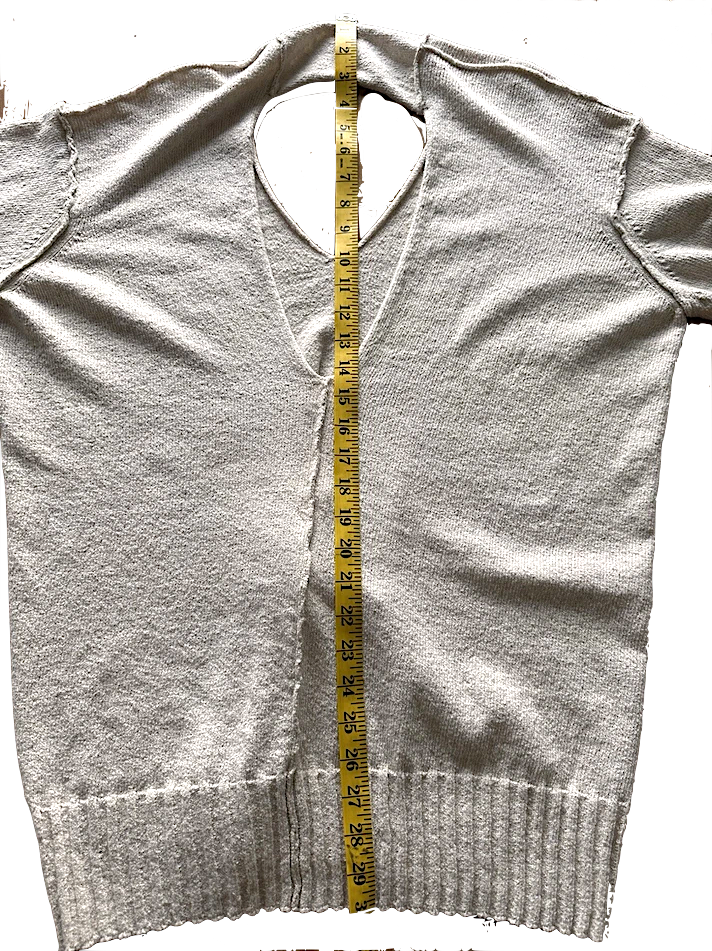 Isabel Benenato Italy. Wheat Color Cotton/Linen Ecru Sweater