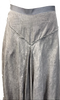 Marc Le Bihan Paris. Grey, Ribbon Waistband, Asymmetric Linen Skirt