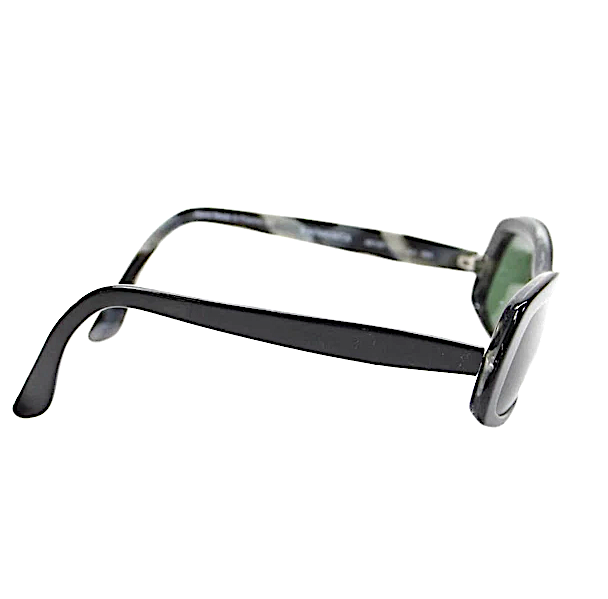 Morgenthal Frederics NYC. Black Carmenita 48MM 20MM DarkLenses Sunglasses