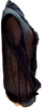 Fendi Italy. Black Rayon Semi Sheer Top