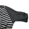 BURBERRY LONDON. Black/White Stripes Cotton Dress