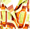 Prada Italy. Multi-Color Pleated Silk Dress