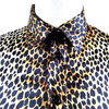 DOLCE & GABBANA ITALY. D&G. Animal Print Silk Polyurethane Top