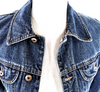 Dolce & Gabbana Italy. D&G. Gold Buttons Blue Denim Jean Jacket