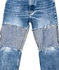 Maison Martin Margiela Paris. Dark Denim Switching Fabric High-Rise Jeans
