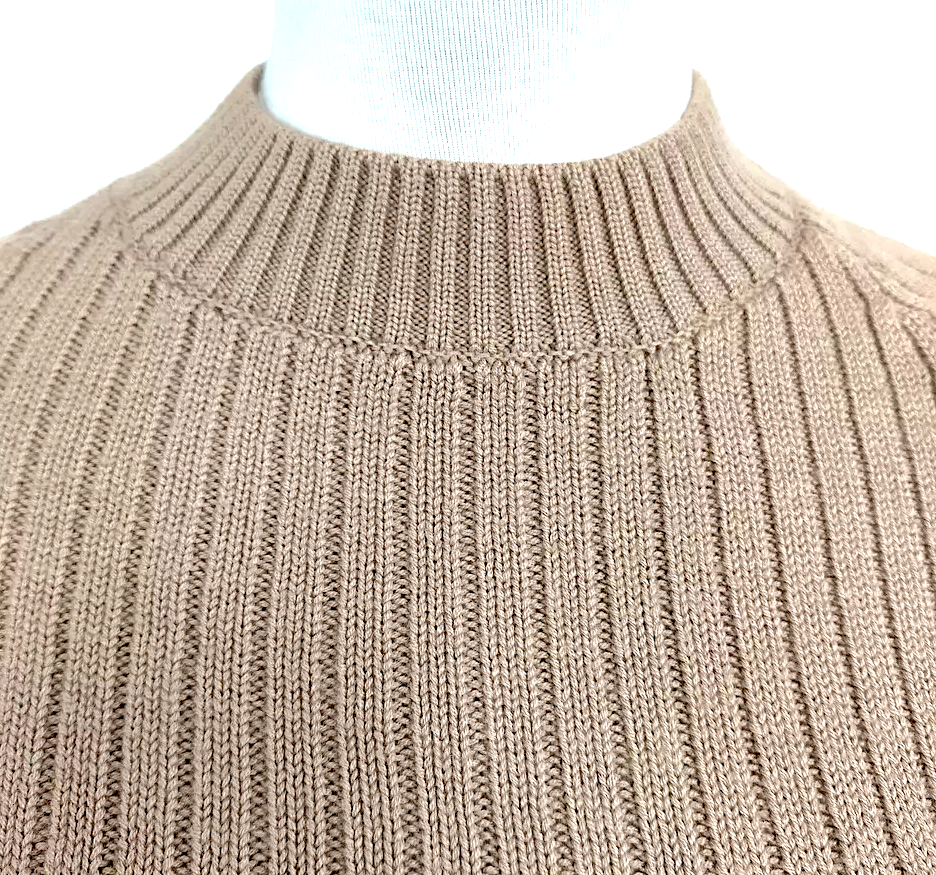 Prada Italy. Beige Cashmere, Silk Sweater