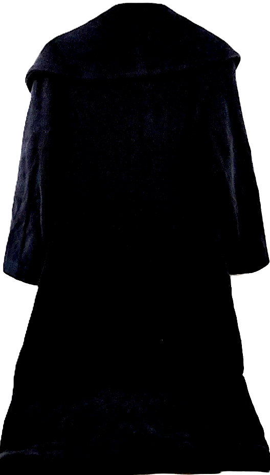 Loewe Madrid. Midnite Navy Cotton, Rayon, Nylon Blend Long Coat