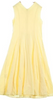 Rirandture Japan. Vintage Cotton/Viscose Yellow Dress
