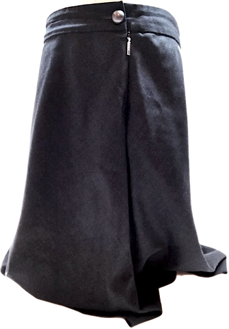 Jil Sander Black Wool Plunge Neckline Sweater Dress