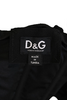 Dolce & Gabbana D&G ITALY. Black Cotton Back Zip Strapless Corset Top
