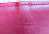 Chloe PARIS. Red Leather Shoulder Bag / Crossbody Strap Hand Bag