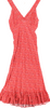 Ghost London UK. Tanya Sarne. Red Floral 100% Viscose Sleeveless Long V-Neck Maxi Dress