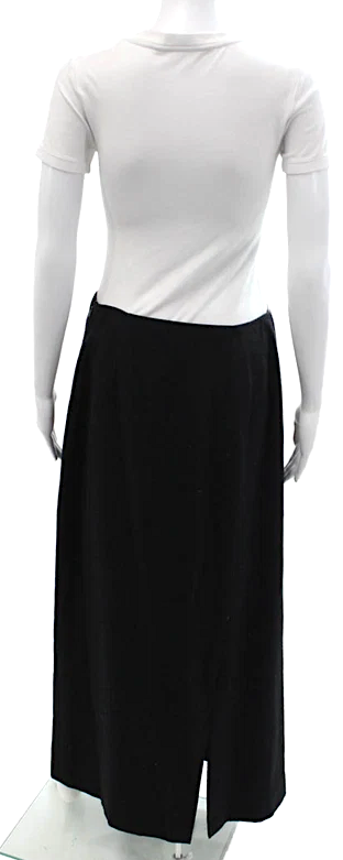 Jil Sander  Black Cashmere Maxi Pencil Skirt