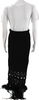 Christopher Esber Sydney. Black Knit Fringe Trim Long Strapless Dress