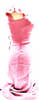 DOLCE&GABBANA ITALY. D&G. Pink Rayon, Acetate, Silk, Elastane Fitted BodyCon Dress