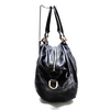 Gucci Italy. Black Leather Shoulder Bag w/Attachable Shoulder Strap