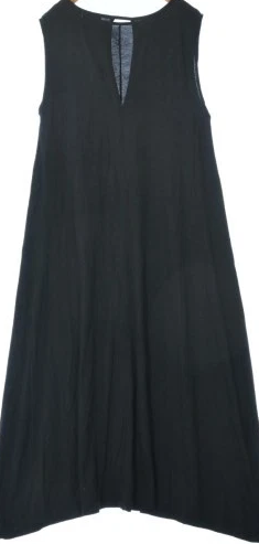 BEAUTY & YOUTH UNITED ARROWS JAPAN. Black Cotton A-Line Dress