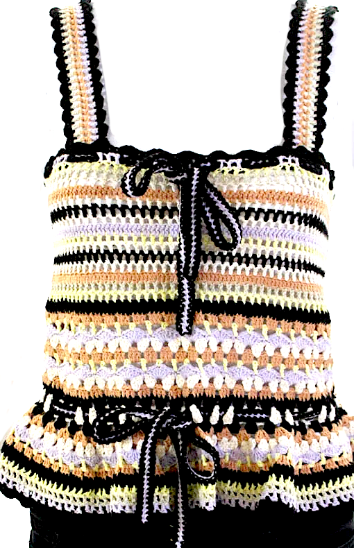 ulla johnson crochet top