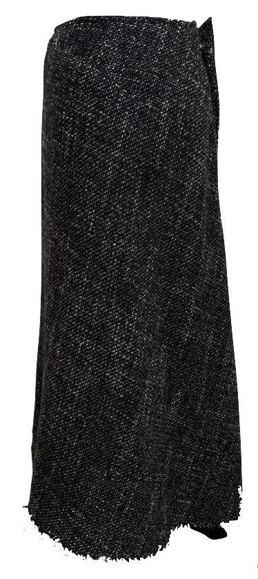 Yohji Yamamoto Japan. Collections Black And White Tweed Skirt