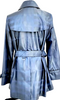 Burberry London Vintage Blue PolyTech Trench Coat