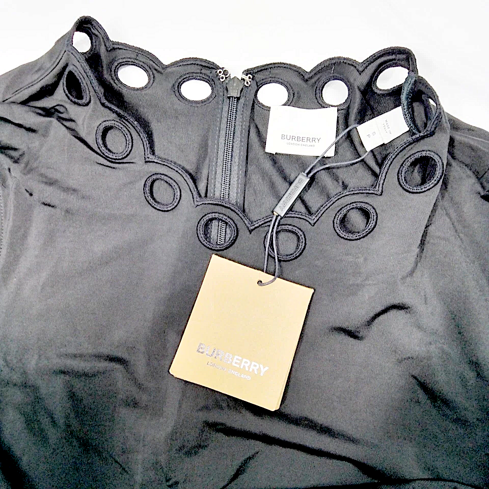 BURBERRY UK. NEW W/TAGS Rayon Polyurethane Cotton Dress