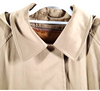 BURBERRY UK. Burberrys Khaki/Light Brown Vintage Nylon, Cotton, PolyTech Blend Coat