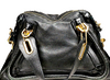 CHLOE PARIS. Rare Limited Edition Studded Bag/Strap Black Leather Shoulderbag/Handbag