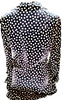 MOSCHINO Italy. Black Silk Polka Dot Blouse
