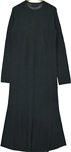 BEAUTY&YOUTH UNITED ARROWS JAPAN.  Black Wool Blend Dress