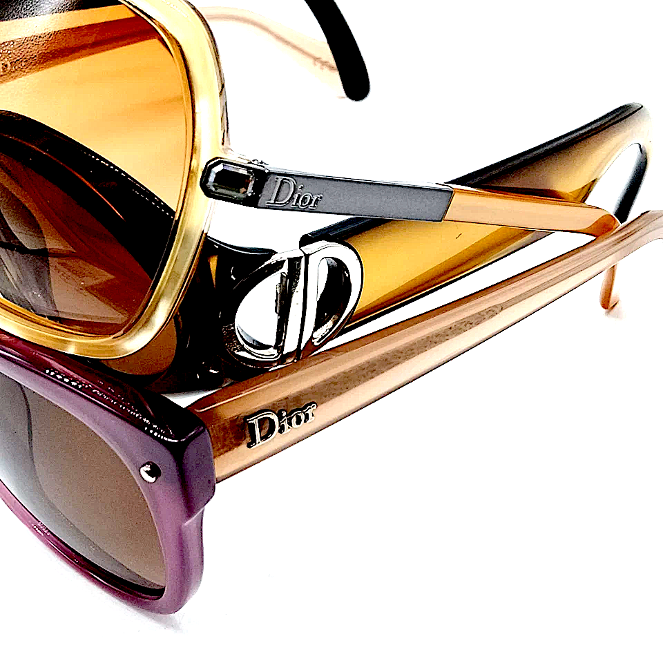 Dior Paris. Vintage Hand Poured Acetate Sunglasses Price Range: $250 - $300
