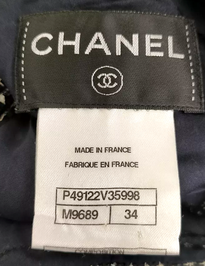 Chanel Paris. Collection. Cotton, Nylon, Acrylic, Silk Dress