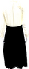 Miu Miu Italy. Cream Top/Black A-Line Dress Long Sleeve High Neck Dress