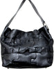PAPILLONNER JAPAN. Black Leather Puzzle Pattern Shoulder Bag