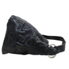 PAPILLONNER JAPAN. Black Leather Puzzle Pattern Shoulder Bag