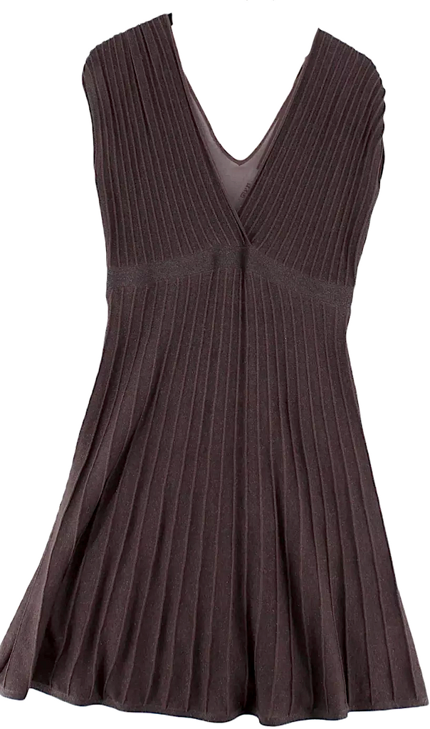 Ghost London. Tanya Sarne. Vintage  A-Line Midi Brown Viscose with Cotton, Other, Polyester Dress