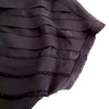 Chanel Paris. Black Textured Stripes Silk Top / Blouse