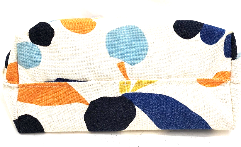 Miu Miu ITALY. Beige Canvas Multi-Color Abstract Shoulder Bag / Hand Bag
