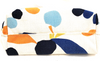 Miu Miu ITALY. Beige Canvas Multi-Color Abstract Shoulder Bag / Hand Bag