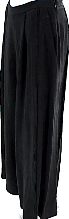 Proenza Schouler NY. Black High Rise Super Wide Leg Flare Pants