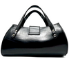 Chloe Paris. Black Leather Handbag Shoulderbag / Handbag Silver Hardware