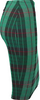 JEAN PAUL GAULTIER PARIS. Vintage Green Plaid Stretch Knit Pencil Skirt