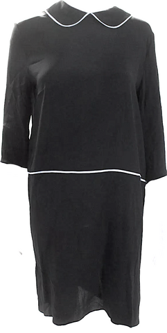 JIL SANDER Black Silk Sleeveless Dress