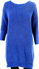 ACNE Studios Sweden. Blue Cotton 3/4 Sleeve Chunky Knit Sweater Dress/Tunic