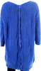 ACNE Studios Sweden. Blue Cotton 3/4 Sleeve Chunky Knit Sweater Dress/Tunic